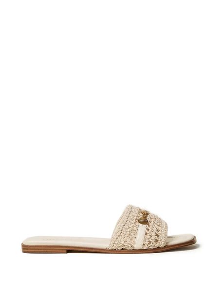  Twinset Crochet Appliqué-details Sandals - Neutrals 