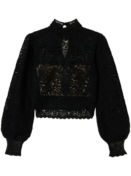  Twinset Crochet-knit Top - Black 