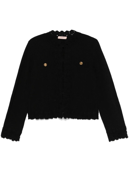  Twinset Crochet-trim Cardigan - Black 