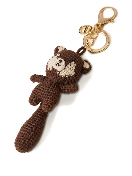  Twinset Crocheted Bear Keyring - Brown 