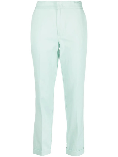  Twinset Cropped Straight-leg Trousers - Green 