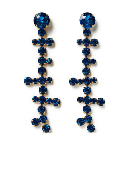  Twinset Crystal-embellished Drop Earrings - Gold 