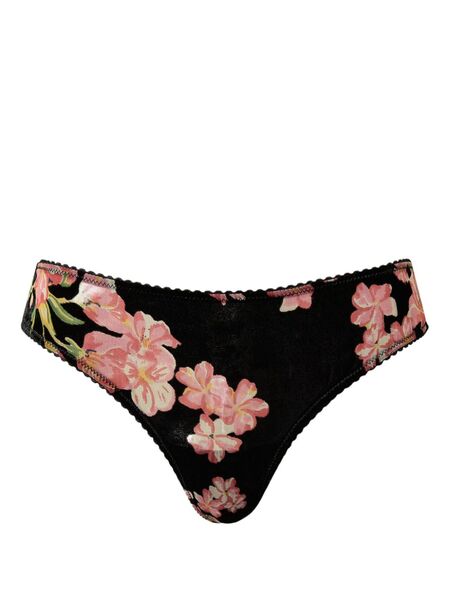  Twinset Devoré Velvet Briefs - Black 