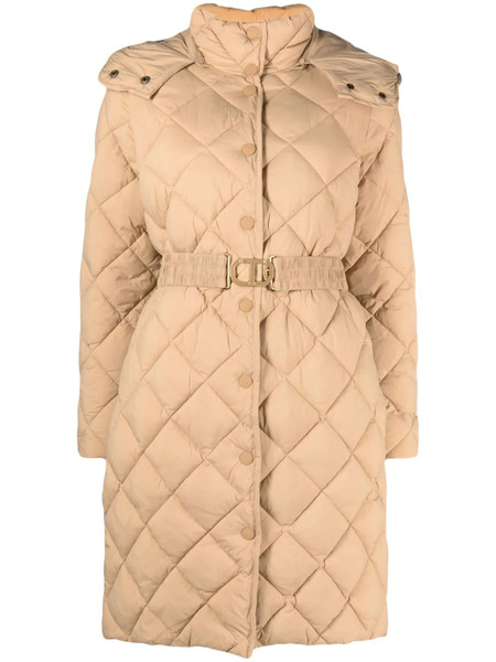  Twinset Diamond-quilted Coat - Brown 