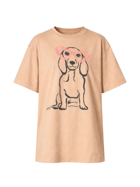  Twinset Dog-print T-shirt - Neutrals 