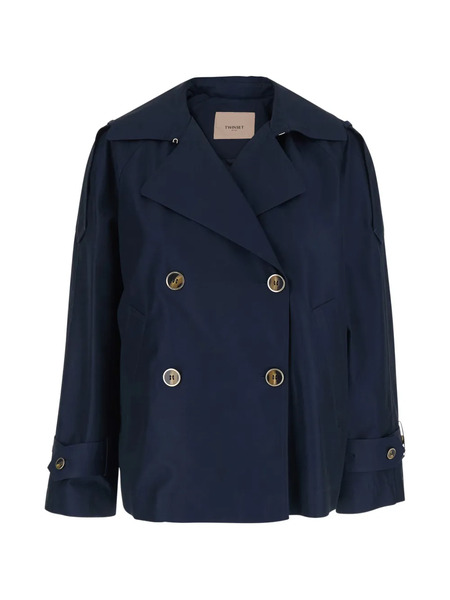  Twinset Double-breasted Jacket - Blue 