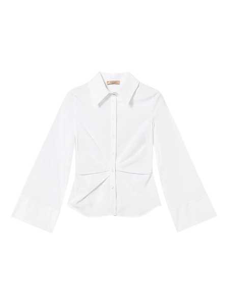  Twinset Draped Button-down Shirt - White 