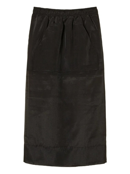  Twinset Elasticated-waist Midi Skirt - 00006 Black 