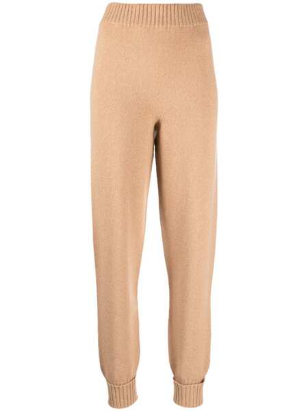  Twinset Elasticated-waist Ribbed-knit Track Pants - Neutrals 