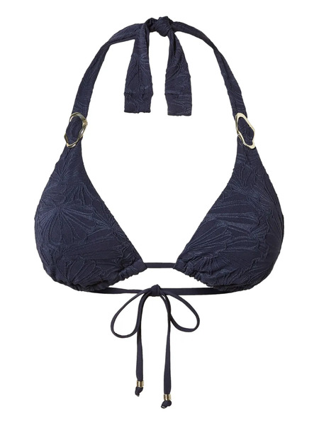  Twinset Embellished Triangle Bikini Top - Blue 