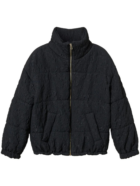  Twinset Embossed Puffer Jacket - Black 