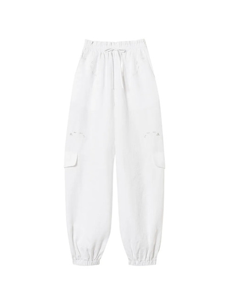  Twinset Embroidered Joggers - White 