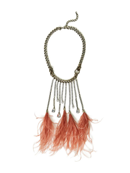  Twinset Feather-tassel Necklace - Silver 