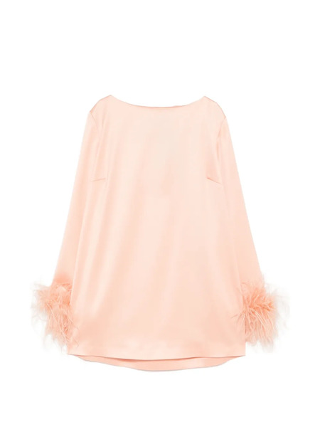  Twinset Feather-trim Top - Pink 