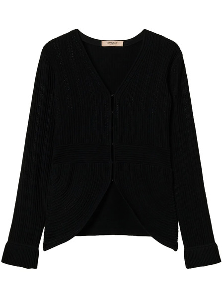  Twinset Fitted Knit Cardigan - Black 