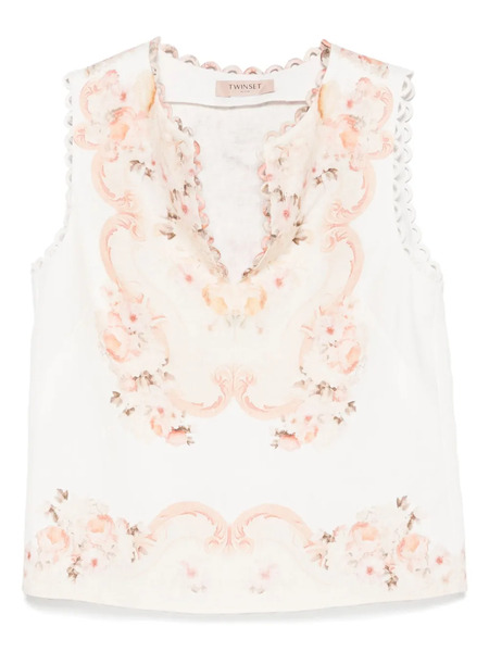  Twinset Floral Top - Neutrals 