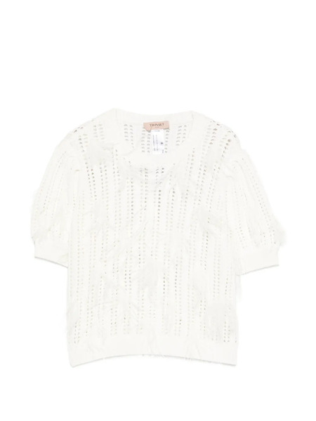  Twinset Fringed Knitwear - White 