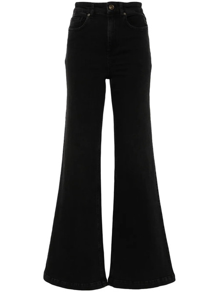  Twinset High-rise Flared Jeans - Black 
