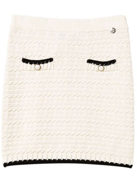  Twinset Jacquard Knitted Skirt - Neutrals 