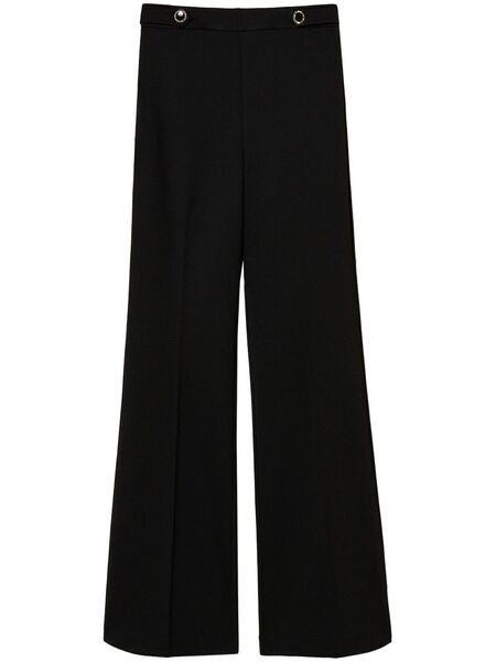  Twinset Jewel-buttons Palazzo Pants - Black 
