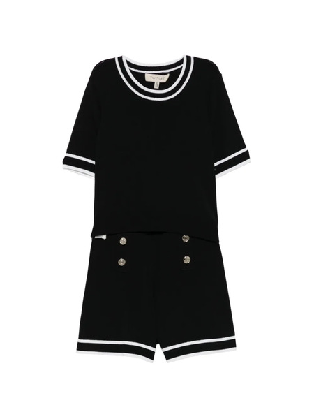  Twinset Kids Button-embellished Knitted Set - Black 