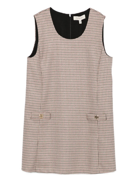  Twinset Kids Check Sleeveless Dress - Neutrals 