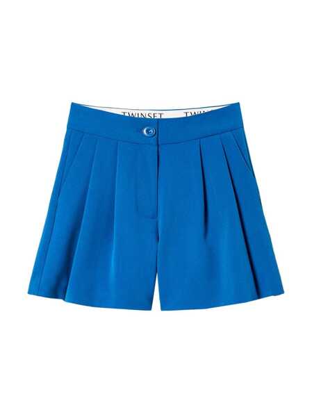  Twinset Kids Flannel Shorts - Blue 