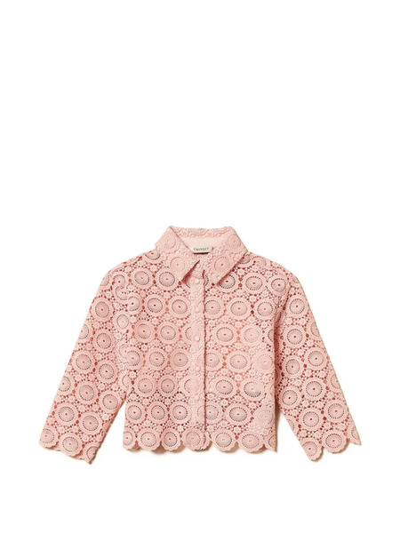  Twinset Kids Lace Shirt - Pink 