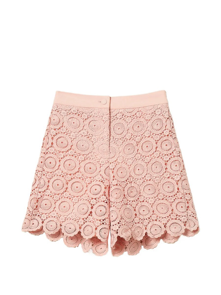  Twinset Kids Lace Shorts - Pink 