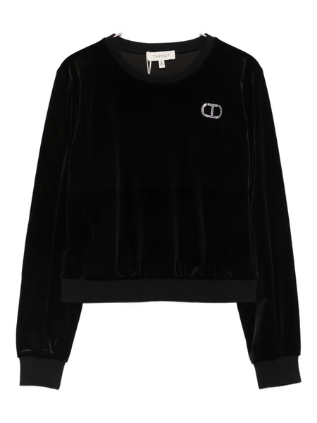  Twinset Kids Logo-embellished Sweatshirt - Black 