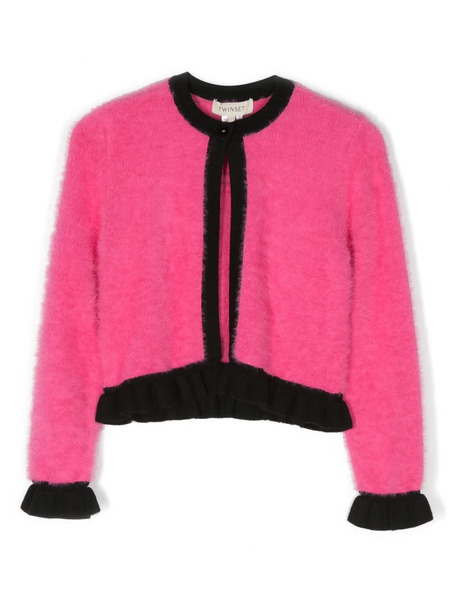  Twinset Kids Logo-plaque Cardigan - Pink 
