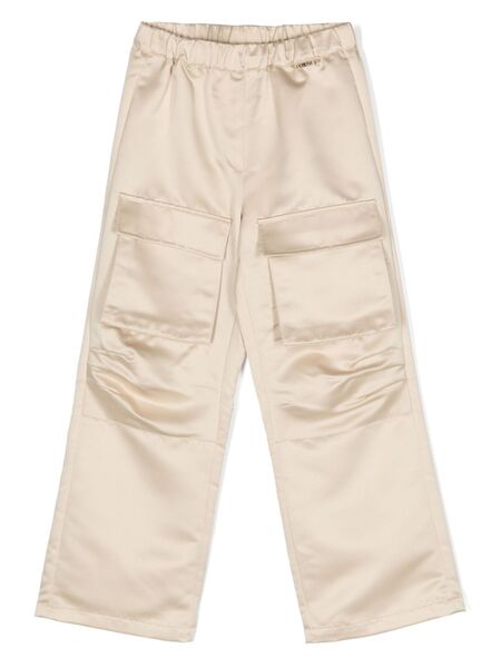  Twinset Kids Straight-leg Cargo Trousers - Neutrals 