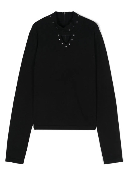  Twinset Kids Stud-detail Blouse - Black 