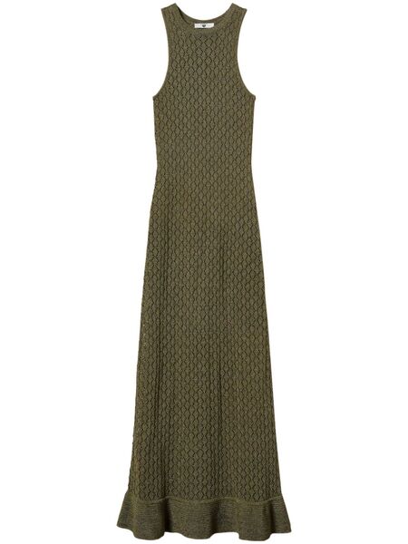  Twinset Knitted Maxi Dress - Green 