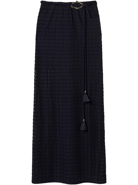  Twinset Knitted Maxi Skirt - Blue 