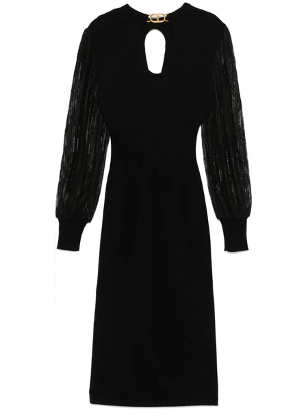  Twinset Knitted Midi Dress - Black 