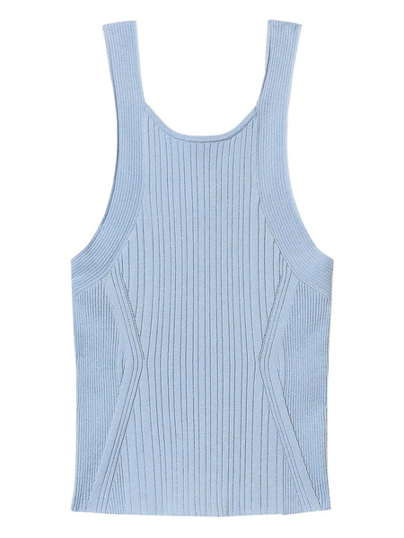  Twinset Knitted Tank Top - Blue 