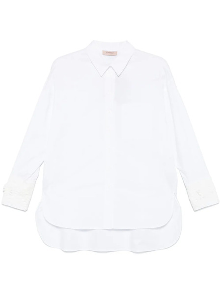  Twinset Lace-appliqué Shirt - White 
