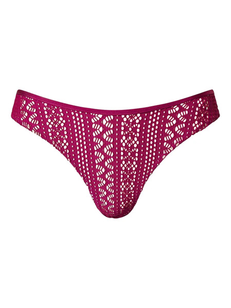  Twinset Lace Brazilian Bikini Bottom - 11736_magenta Purple 