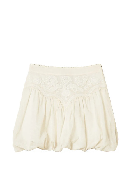  Twinset Lace-detail Mini Skirt - Neutrals 