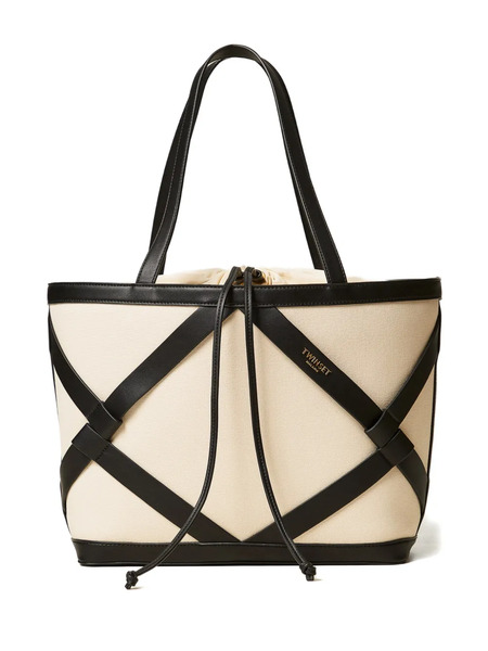  Twinset Laced Tote Bag - Neutrals 