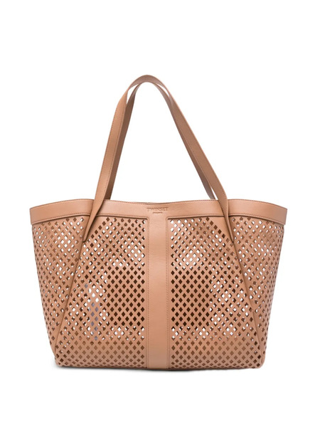 Twinset Laser-cut Tote Bag - Neutrals 