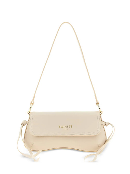  Twinset Leather Shoulder Bag - Neutrals 