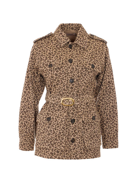  Twinset Leopard-pattern Jacket - Neutrals 