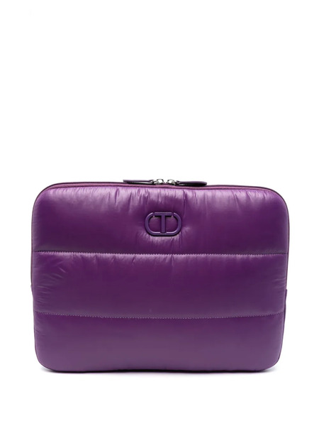  Twinset Lila Ski Logo-plaque Padded Bag - Purple 