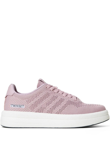  Twinset Logo-appliqué Sneakers - Pink 