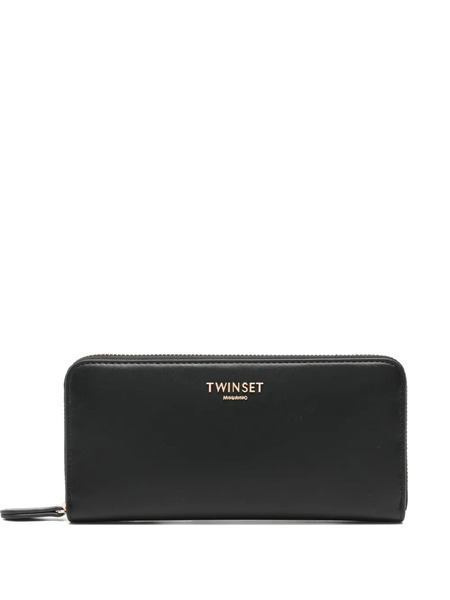  Twinset Logo-appliqué Wallet - Black 
