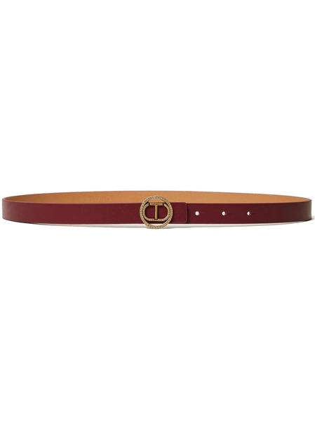  Twinset Logo-buckle Belt - Red 