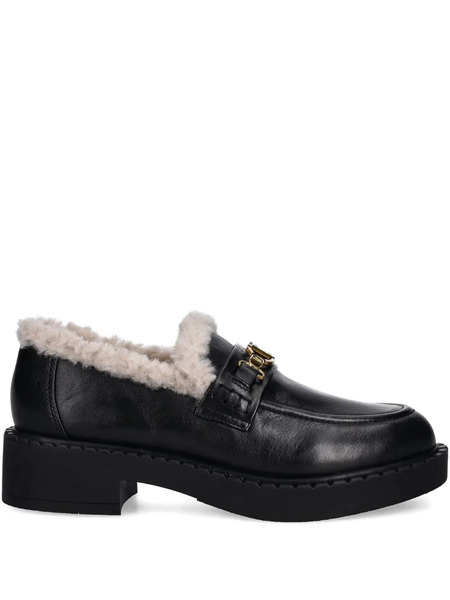  Twinset Logo-detail Loafers - Black 