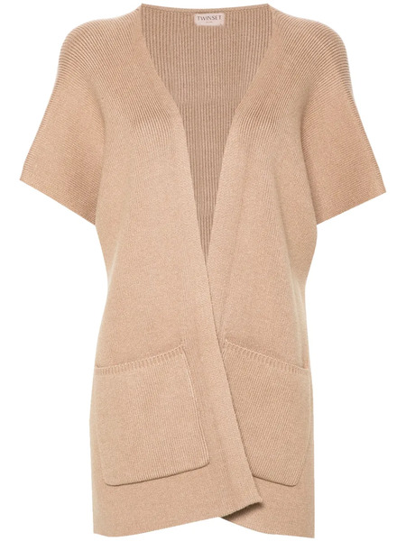  Twinset Logo-embroidered Poncho - Neutrals 